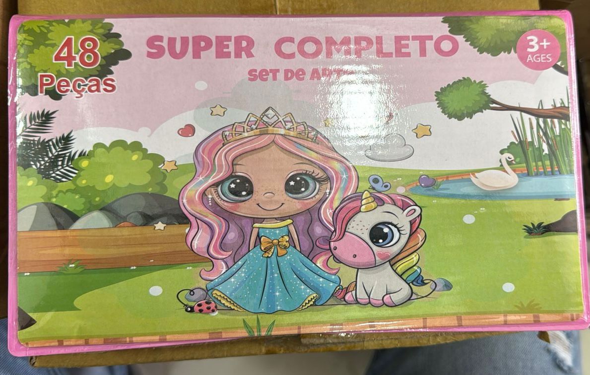 Vista 3 de set arte niños 48 piezas